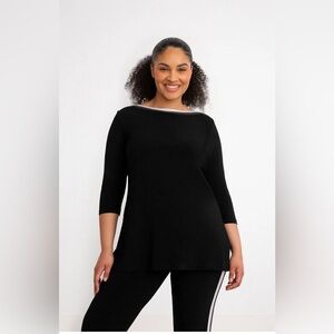 Sympli | Underline Boat Neck Tunic